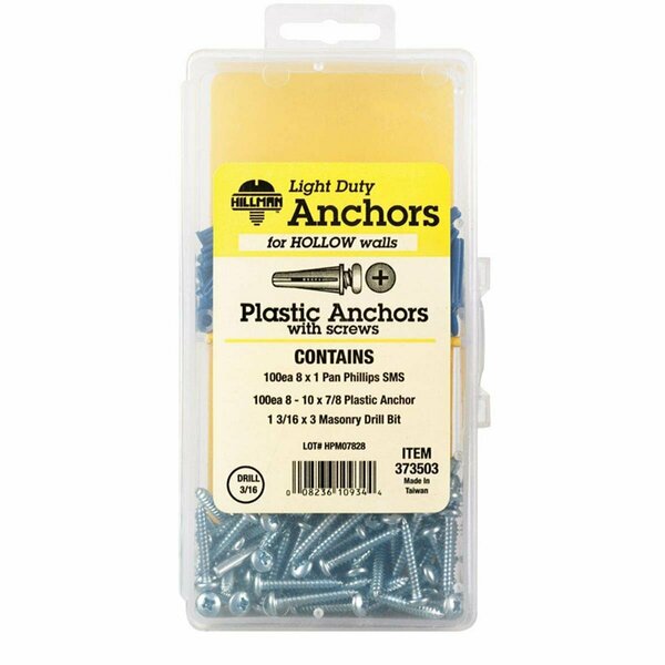 Aceds 8-10 Phillip Plastic Anchor Kit 5325790